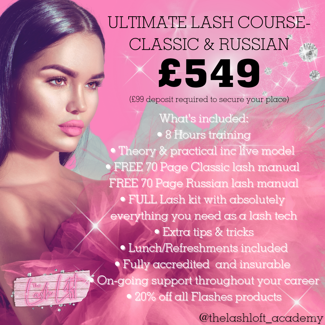 The Ultimate Lash Course- Classic & Russian- In Salon